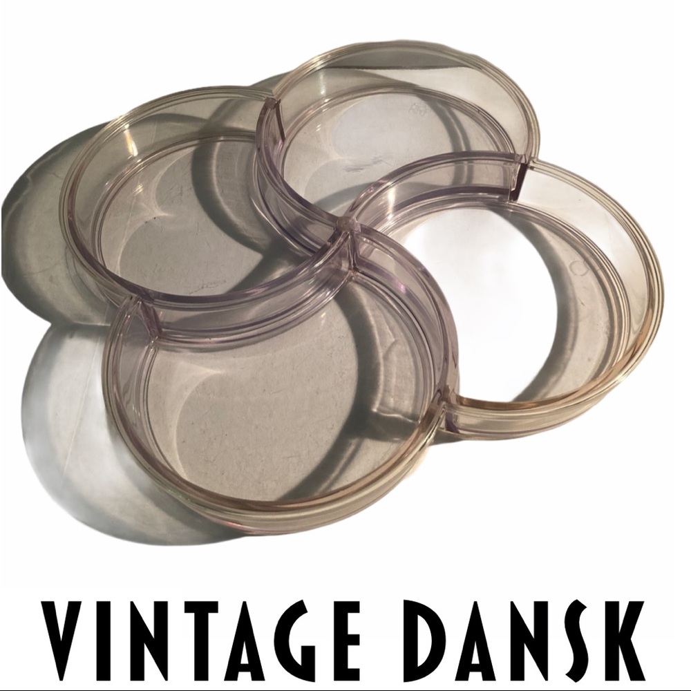 Dansk VTG Clear Swirl Lucite Tray Gunnar Cyren 70s